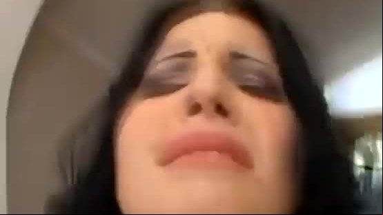 Hot brunette gets ass gaped